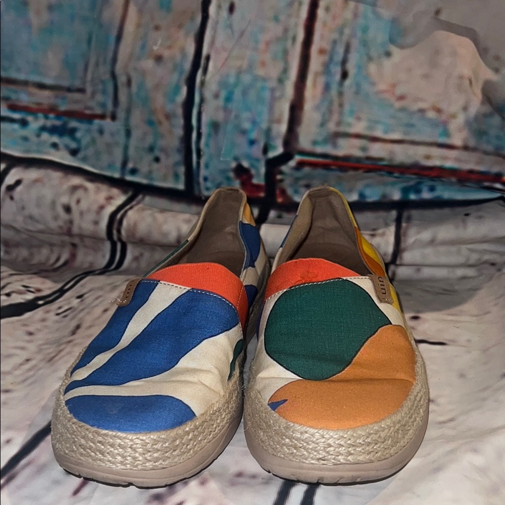 Slip-On Canvas Espadrilles in Multicolor